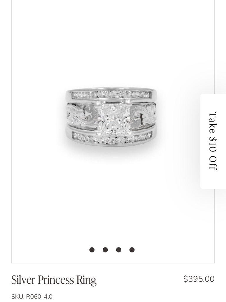 Silver Princess Ring  Silver